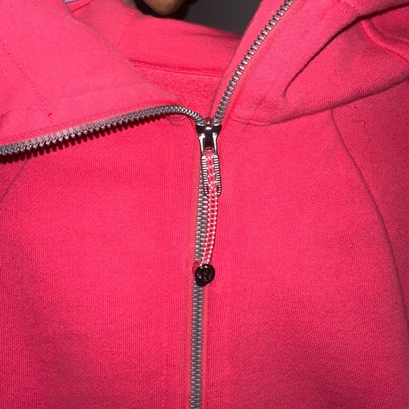 Pink lululemon cropped zip up hoodie size small - Picture 5 of 6